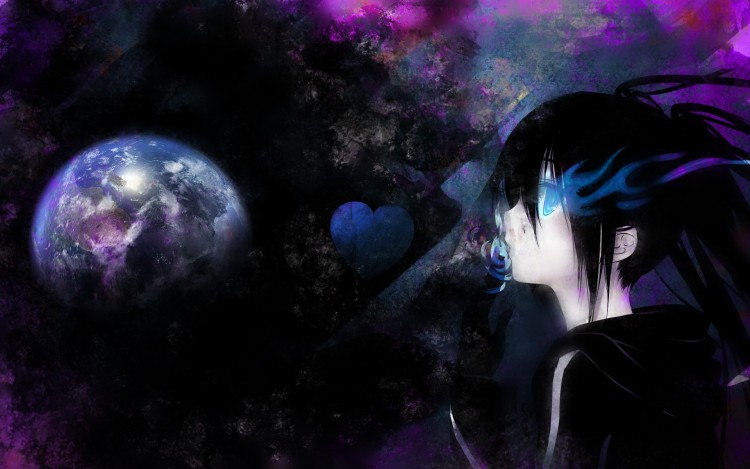 Fonds d'cran Manga Black Rock Shooter Kiss to Earth