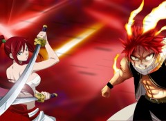 Fonds d'cran Manga Erza et Natsu