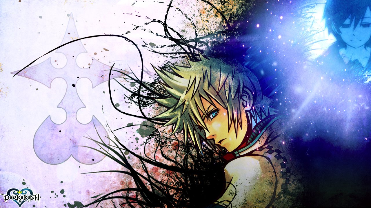 Wallpapers Video Games Kingdom Hearts II roxas et xion  je resterai une partie de toi