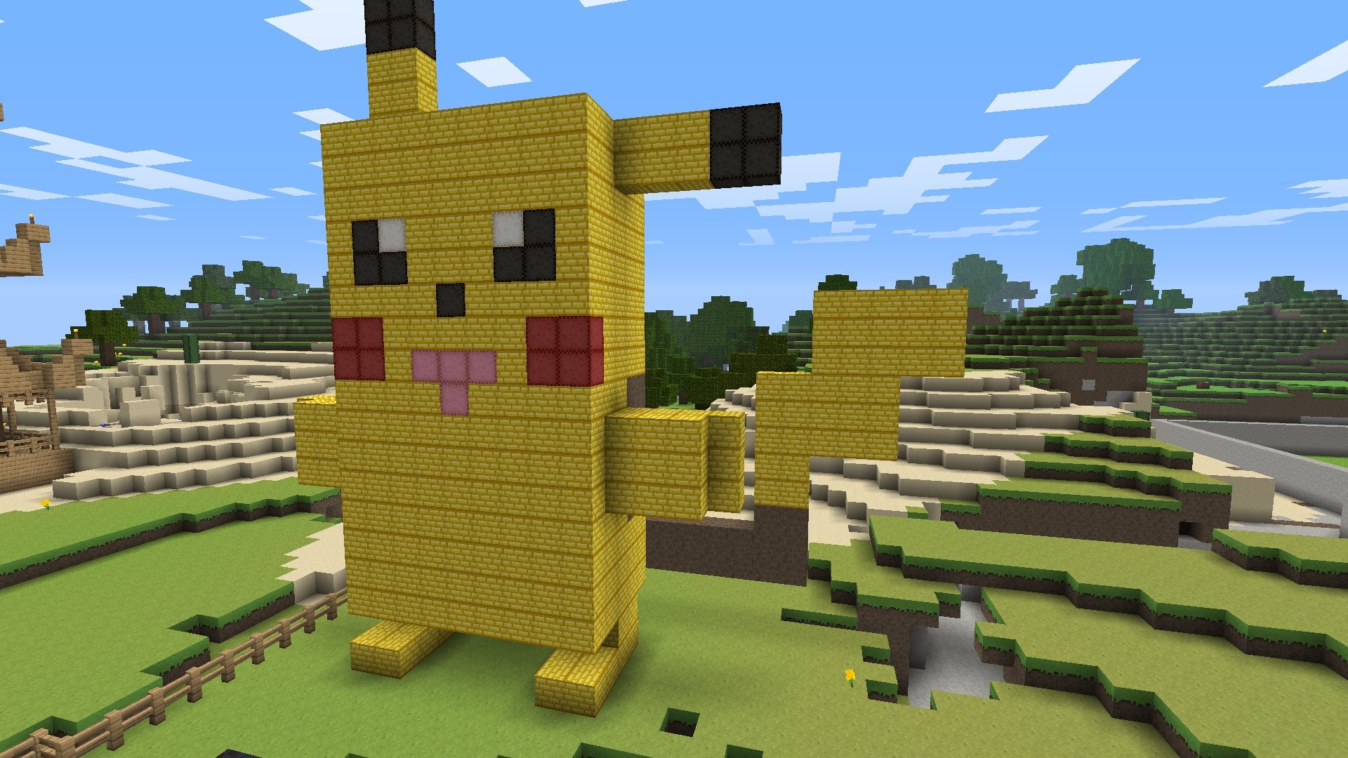 Fonds d'cran Jeux Vido Minecraft Pika-Pikaa