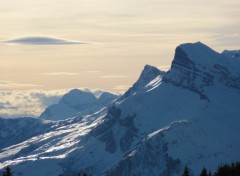 Wallpapers Nature Vue sur la montagne Haute-Savoie