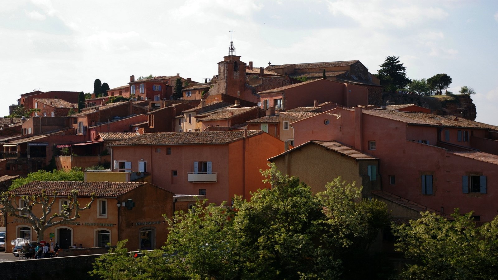 Wallpapers Constructions and architecture Cities - Towns village de roussillon (vaucluse)