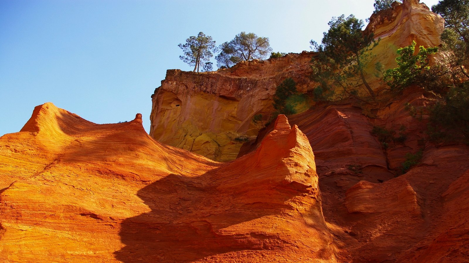 Wallpapers Nature Cliffs carriere ocre