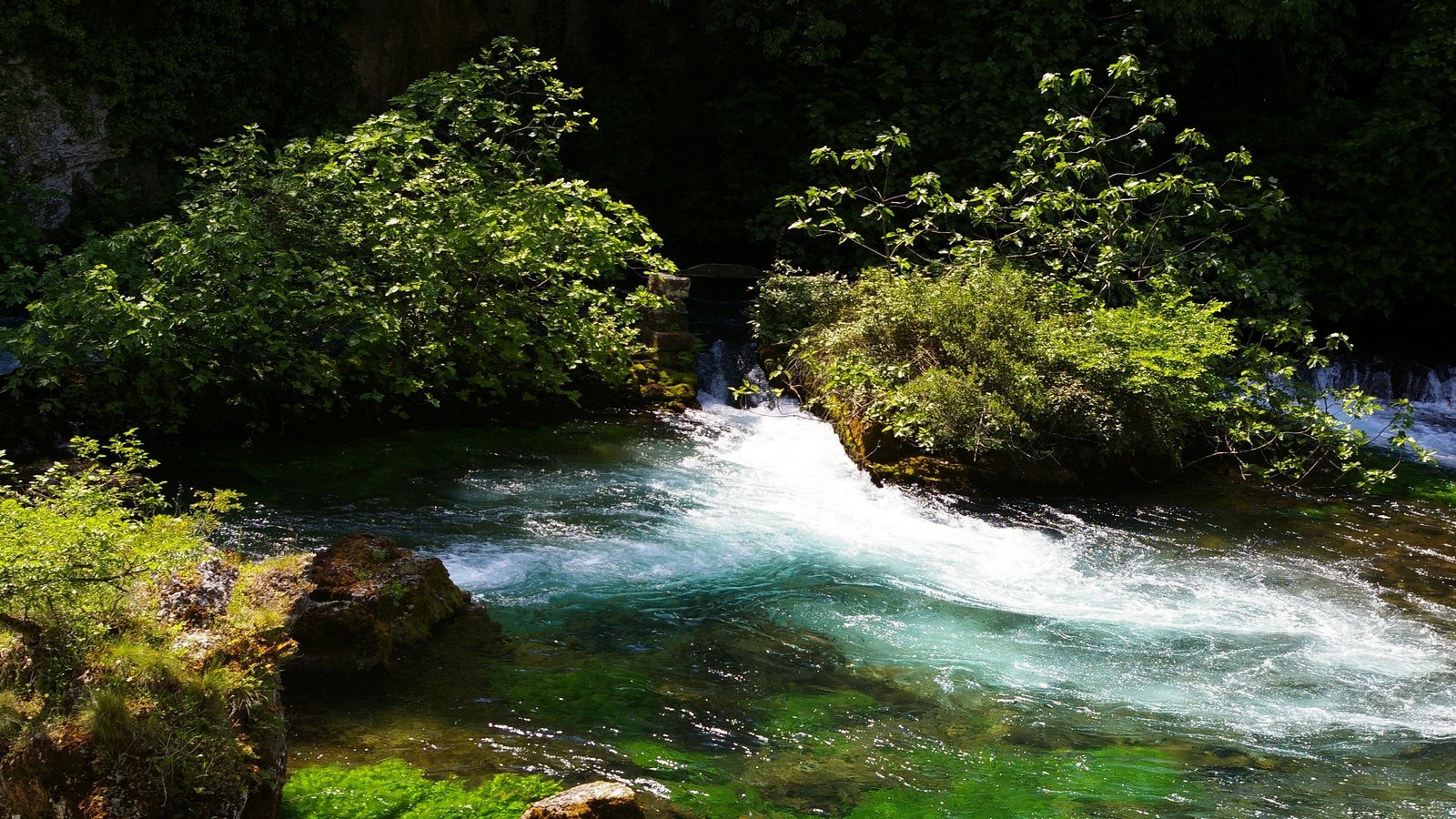 Wallpapers Nature Rivers - Torrents fontaine du vaucluse riviere