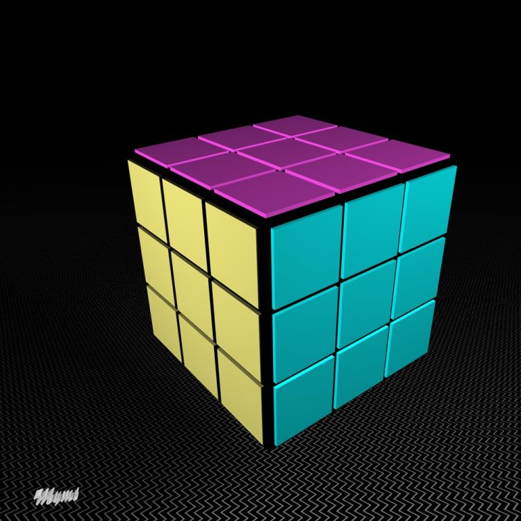 Fonds d'cran Art - Numrique 3D Rubik's Cube