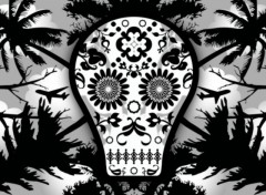 Wallpapers Digital Art Calavera 4 seasons