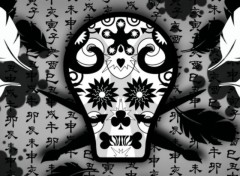 Wallpapers Digital Art Calavera plumes