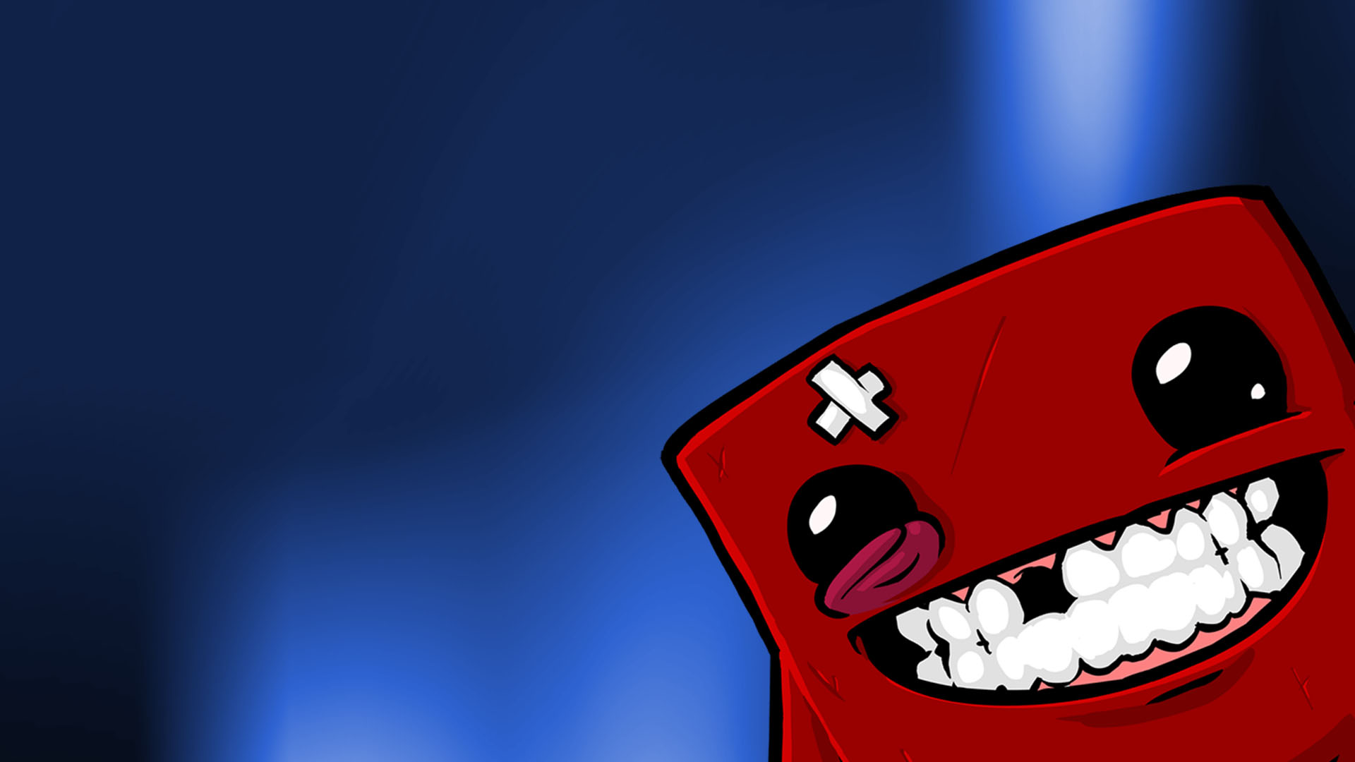 Wallpapers Video Games Super Meat Boy Super Meat blue