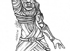 Fonds d'cran Art - Crayon Tali'Zorah, Mass Effect 2