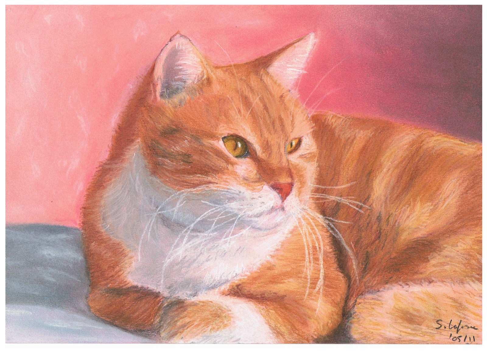 Wallpapers Art - Painting Animals Simba, mon regrett vieil ami.