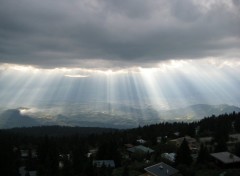 Fonds d'cran Voyages : Europe Chamrousse - Vue sur Grenoble - Nuage