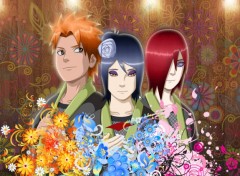 Wallpapers Manga Naruto tribute Yahiko,Konan,Nagato.