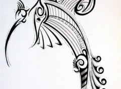 Wallpapers Art - Pencil Oiseau tribal