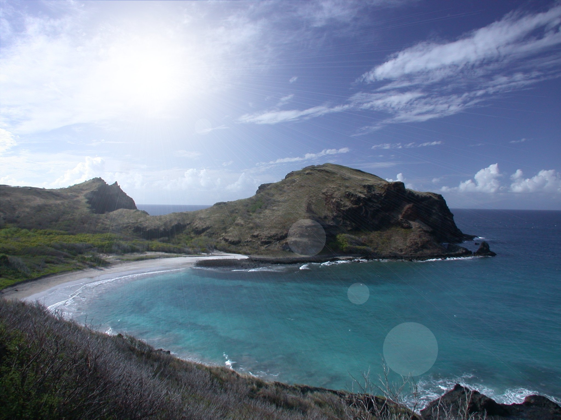 Wallpapers Nature Seas - Oceans - Beaches La Baie des requins. (Ua-pou)