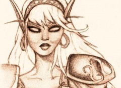 Wallpapers Art - Pencil blood elf