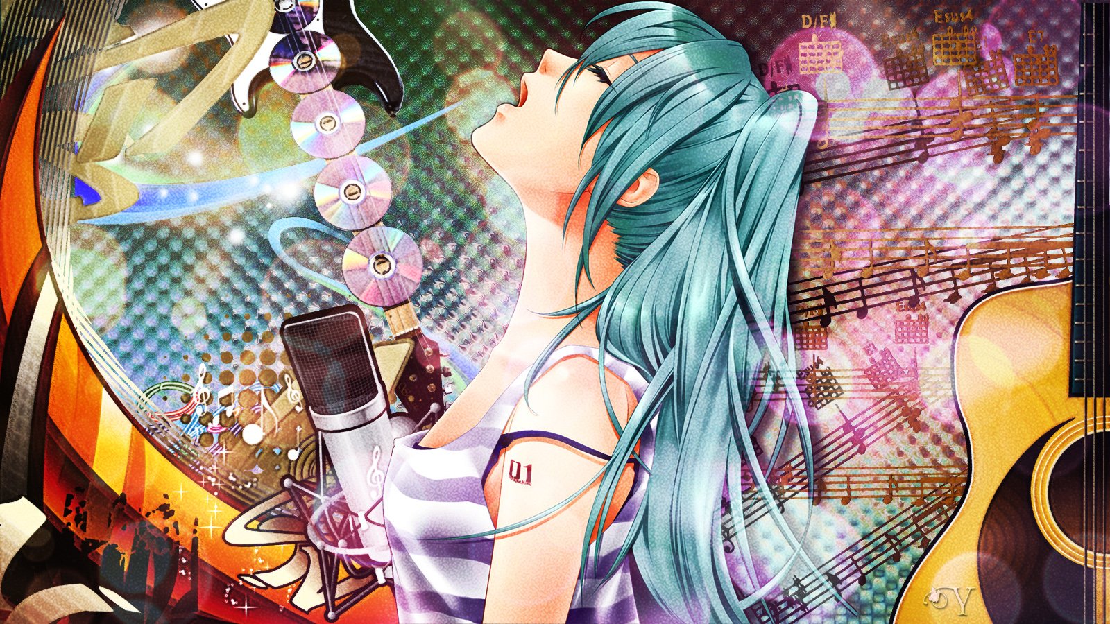 Fonds d'cran Manga Vocalods Hatsune Miku