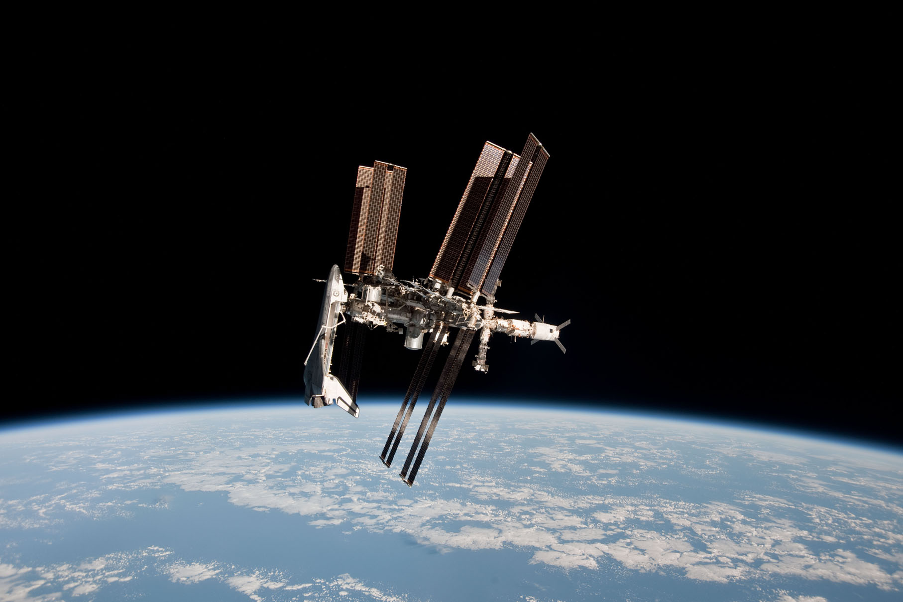 Wallpapers Space Miscellaneous Endeavour + ISS