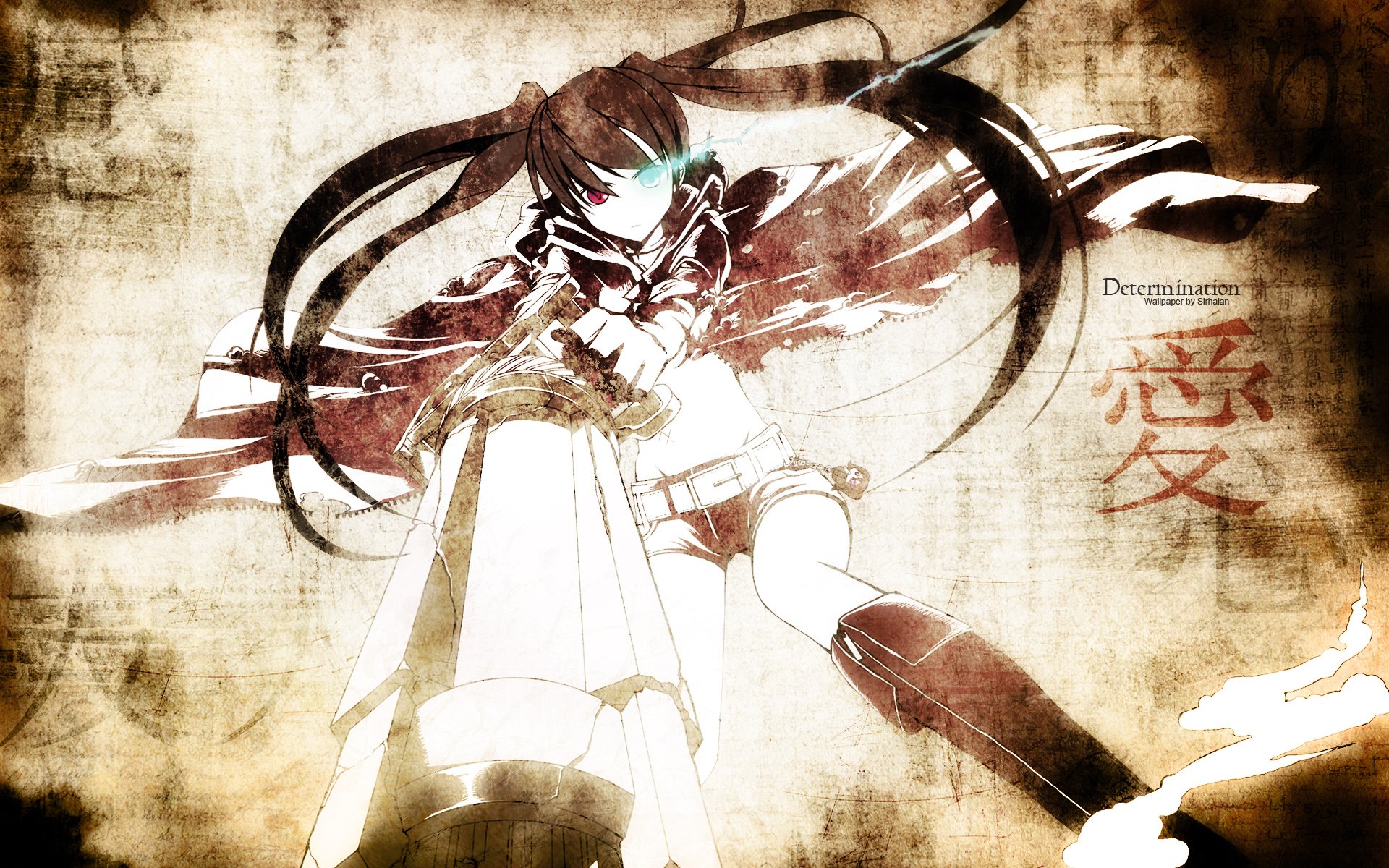 Wallpapers Manga Black Rock Shooter Determination