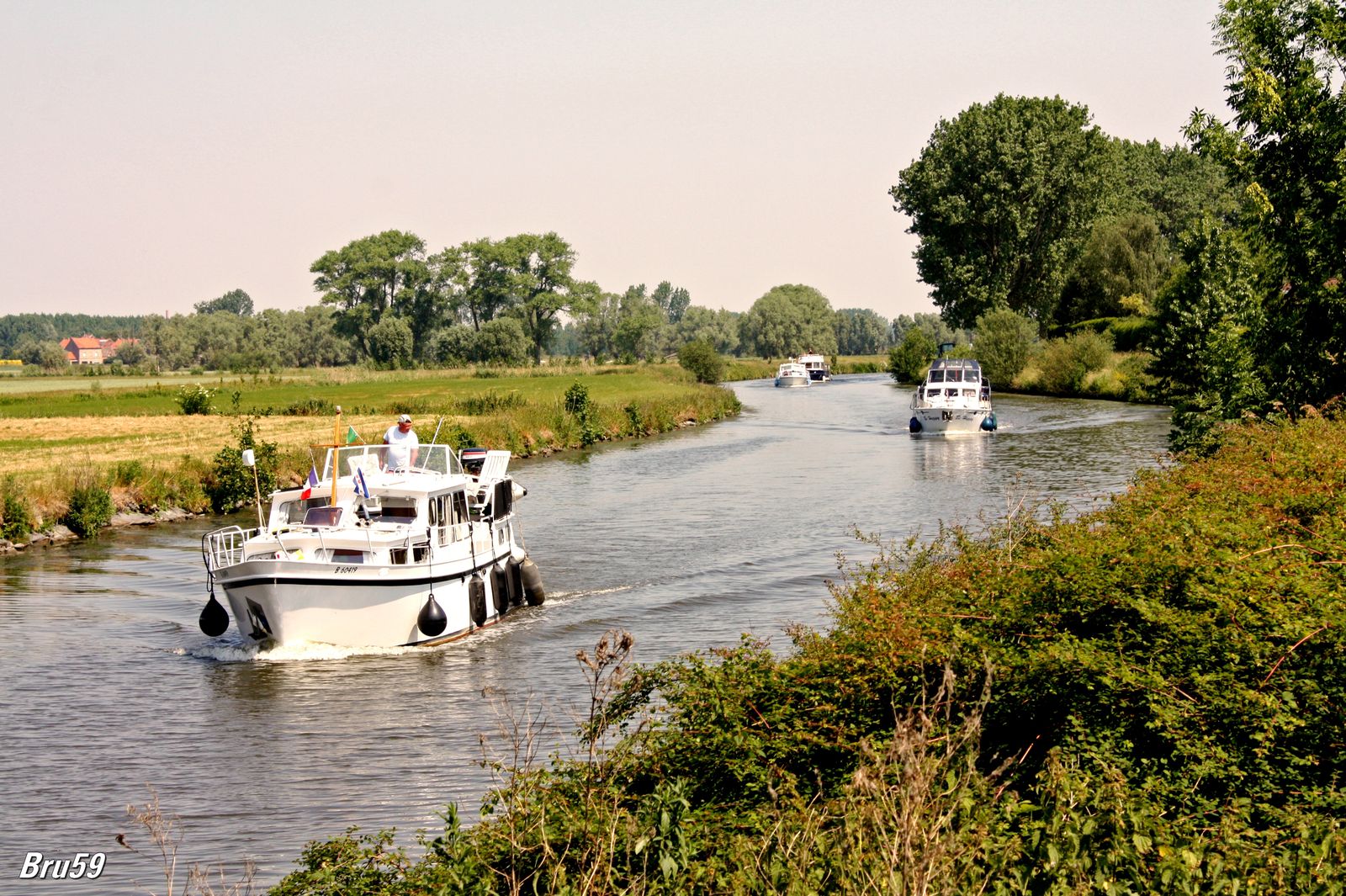 Wallpapers Boats Motorboats Canal de Frelinghien