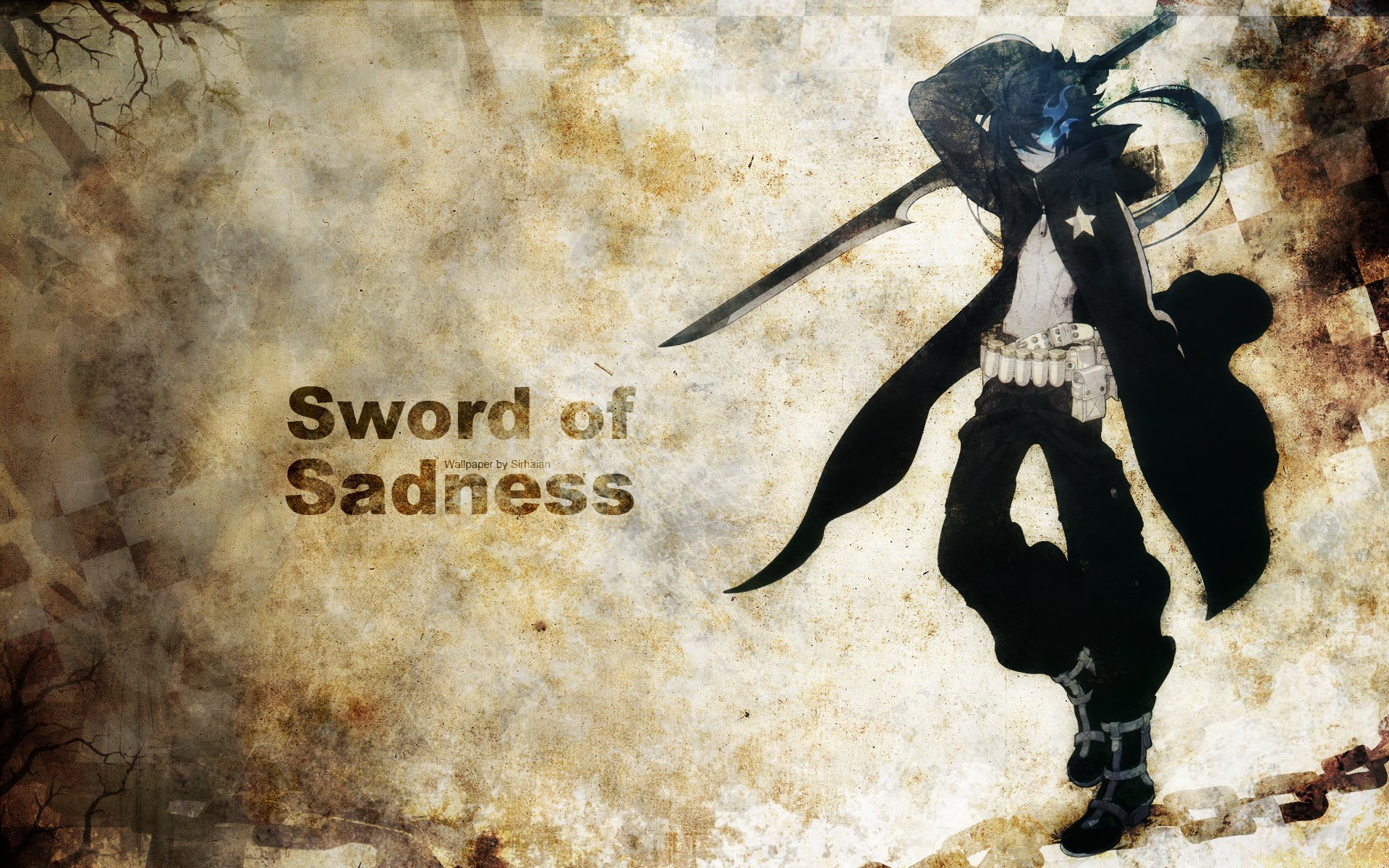 Fonds d'cran Manga Black Rock Shooter Sword of Sadness