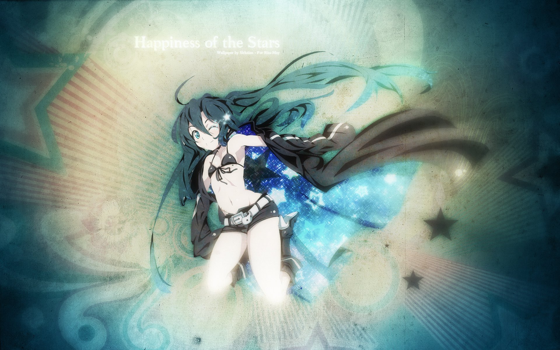 Fonds d'cran Manga Black Rock Shooter Happiness of the Stars