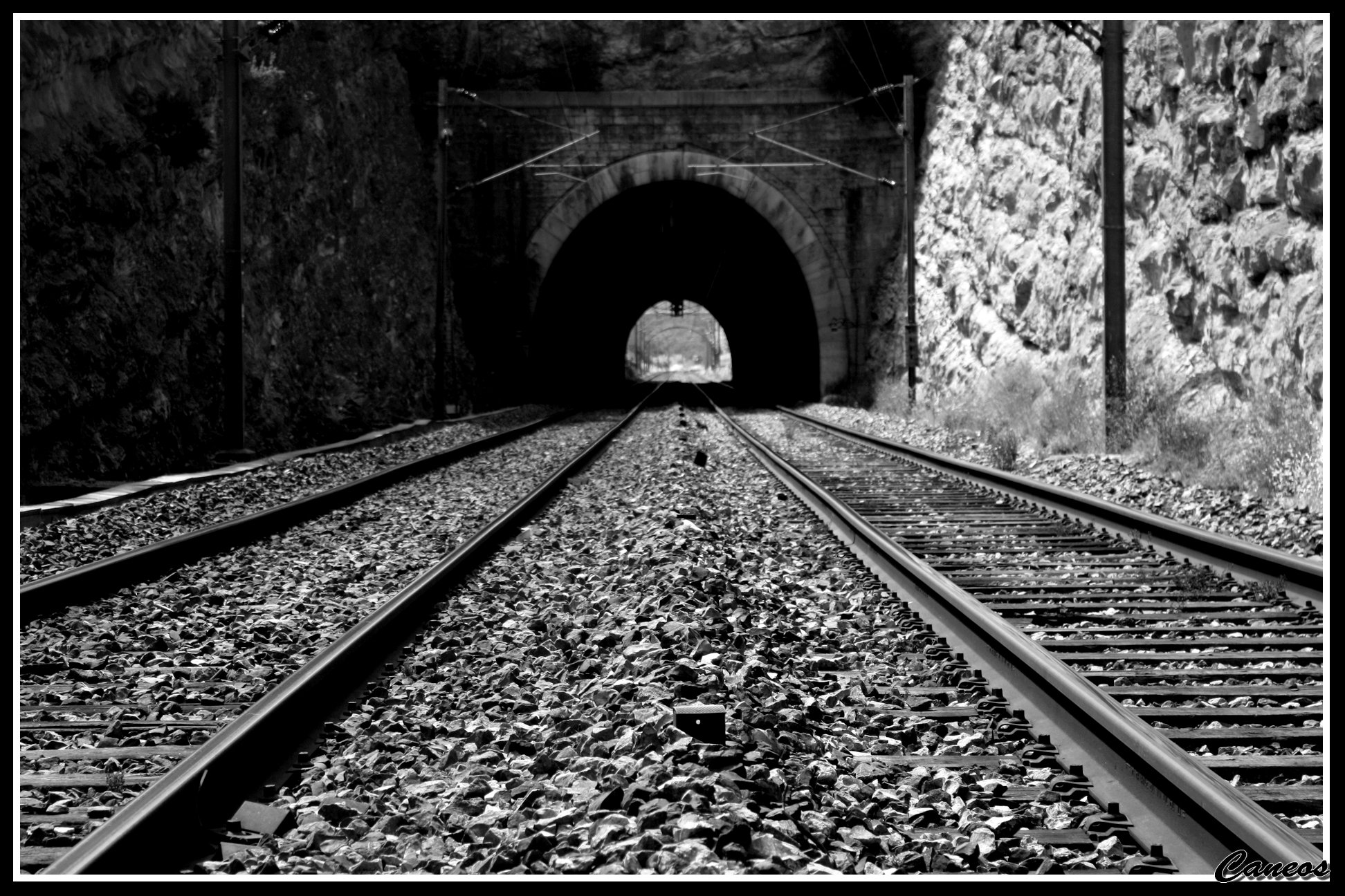 Fonds d'cran Constructions et architecture Tunnels Rail + tunnel 