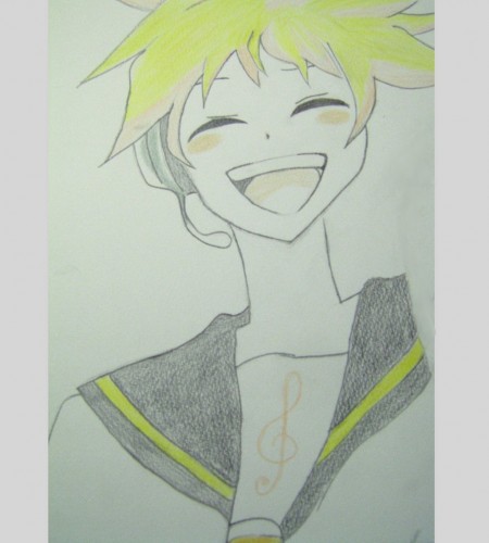 Fonds d'cran Art - Crayon Manga - 20th Century Boys Len Kagamine