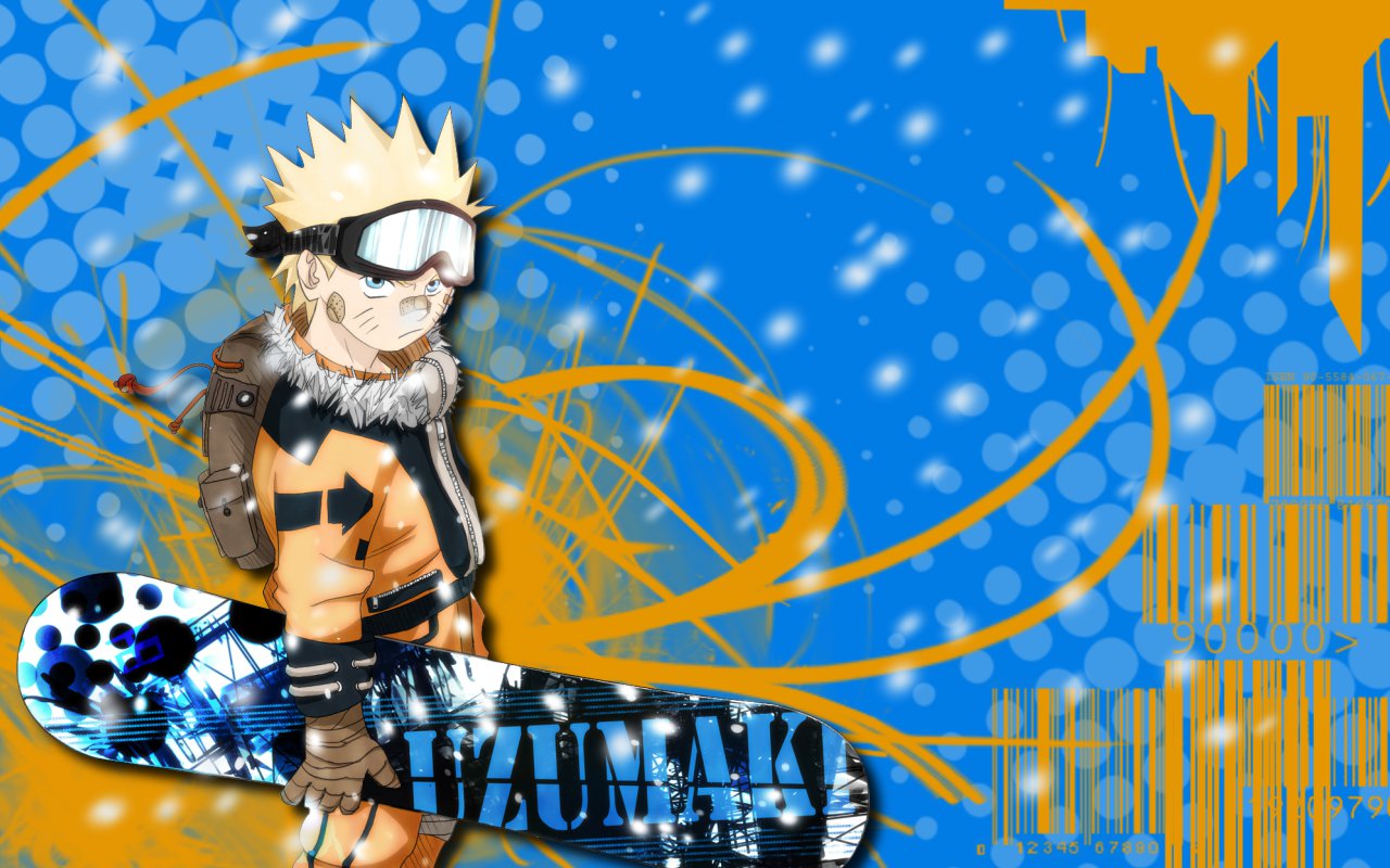 Wallpapers Manga Naruto  Le snowboard selon Naruto