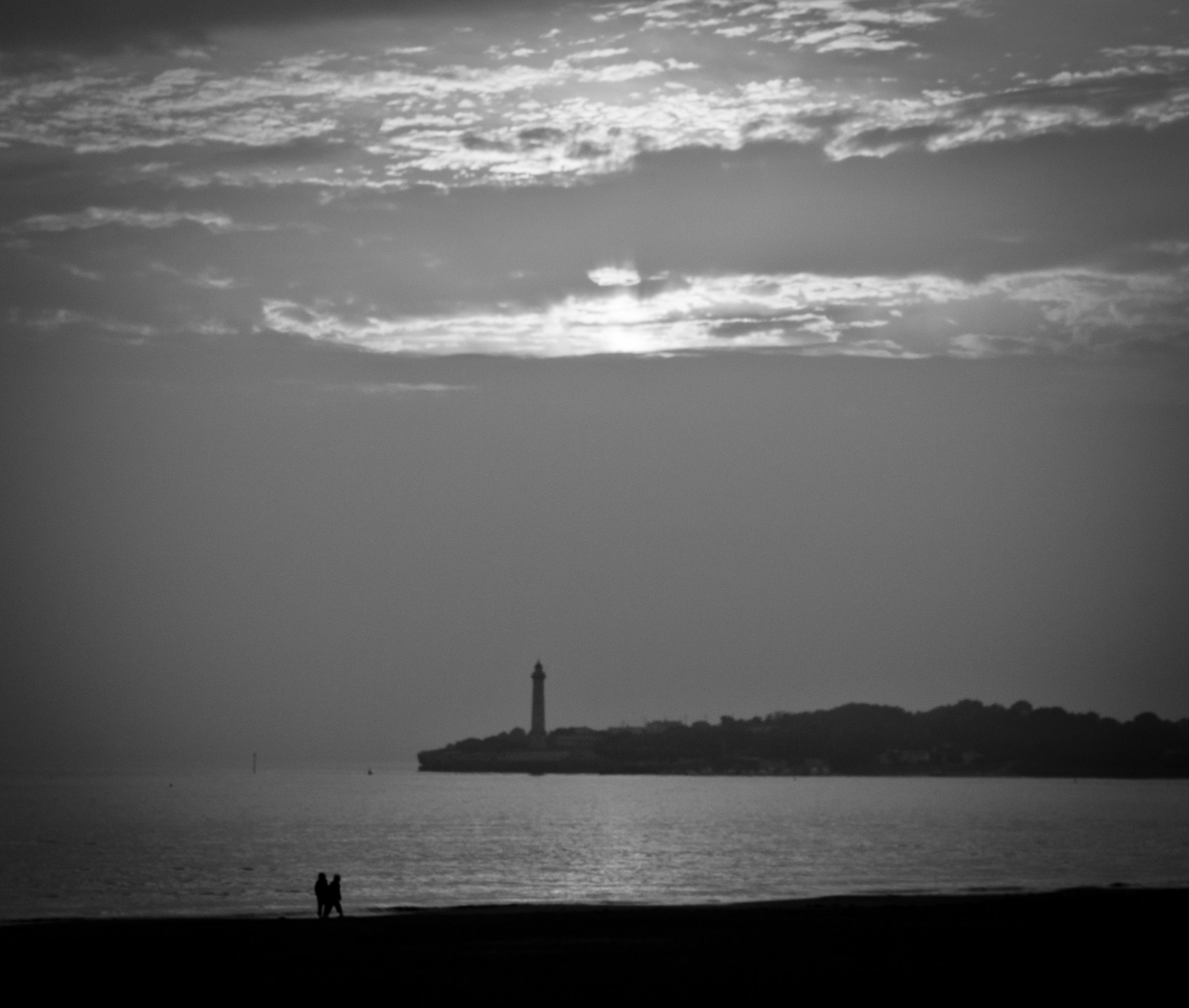 Fonds d'cran Nature Mers - Ocans - Plages B&W