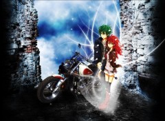 Wallpapers Manga Biker Love