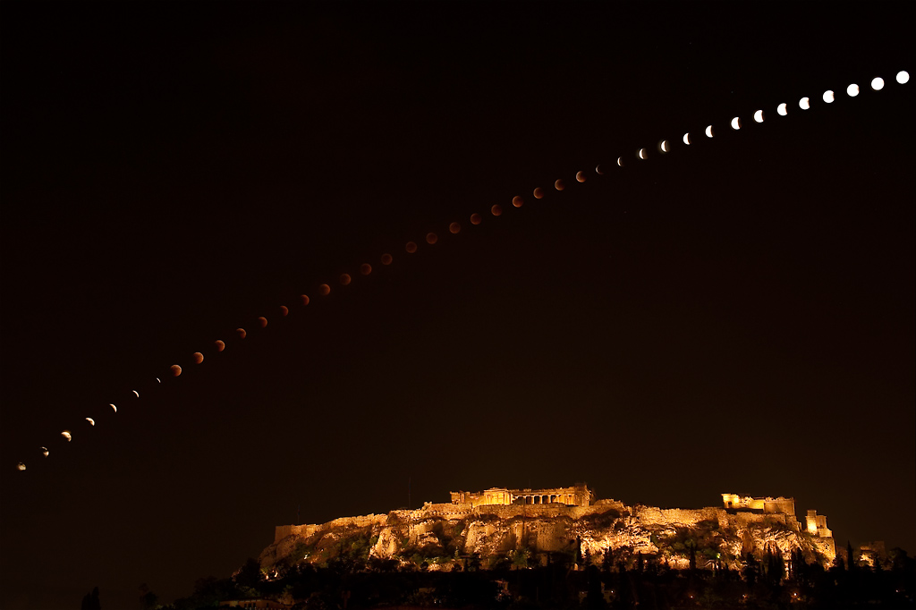 Fonds d'cran Espace Eclipses Eclipse sur l'acropole