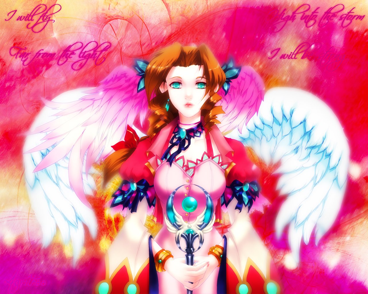 Fonds d'cran Jeux Vido Final Fantasy VII Aerith