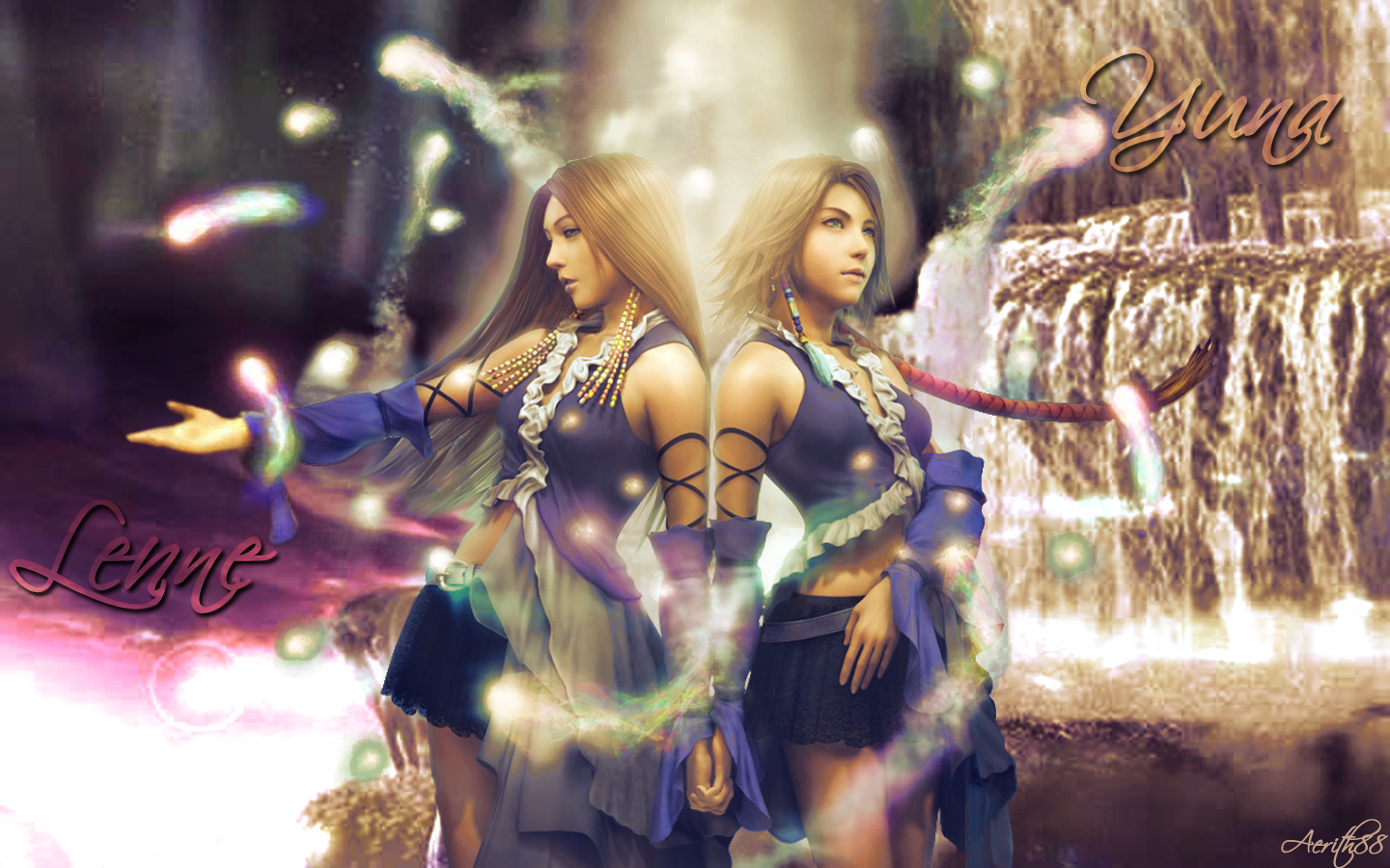 Wallpapers Video Games Final Fantasy X-2 Lenne et Yuna