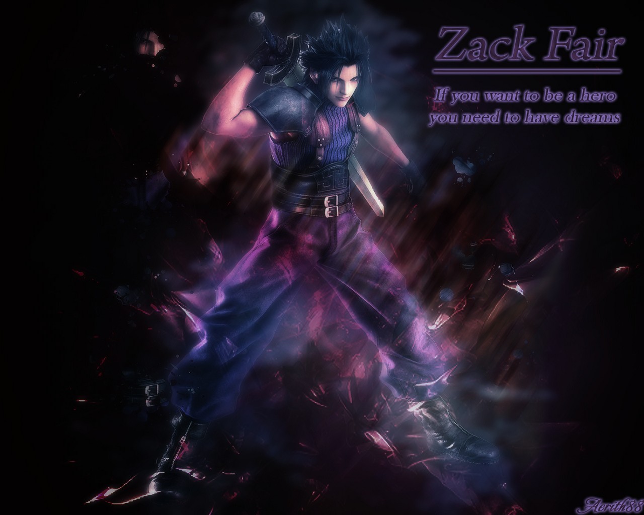 Fonds d'cran Jeux Vido Final Fantasy VII - Crisis Core Zack Fair