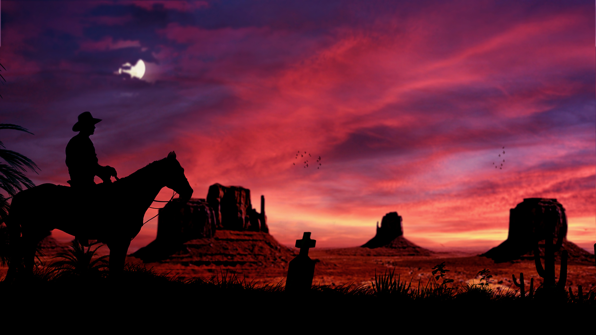 Wallpapers Digital Art Compositions 2D cowboy