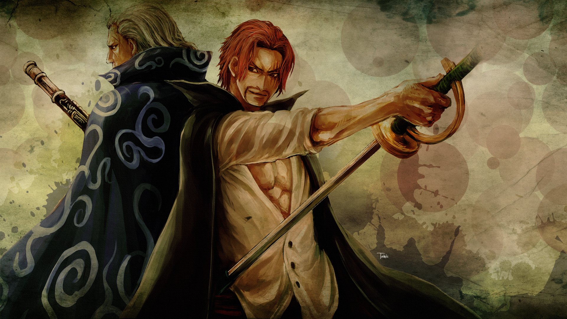 Fonds d'cran Manga One Piece Shanks & Beckman