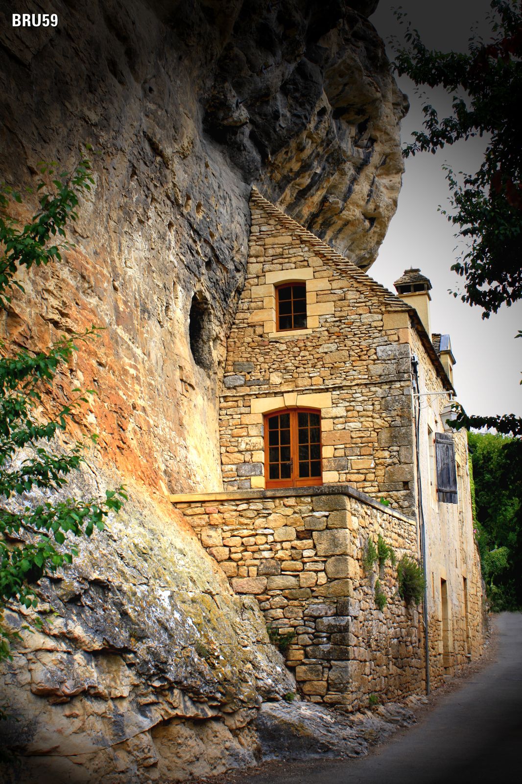 Wallpapers Constructions and architecture Houses Maison sur flanc de montagne