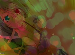 Wallpapers Manga Fille aux Yeux Vert Rouge