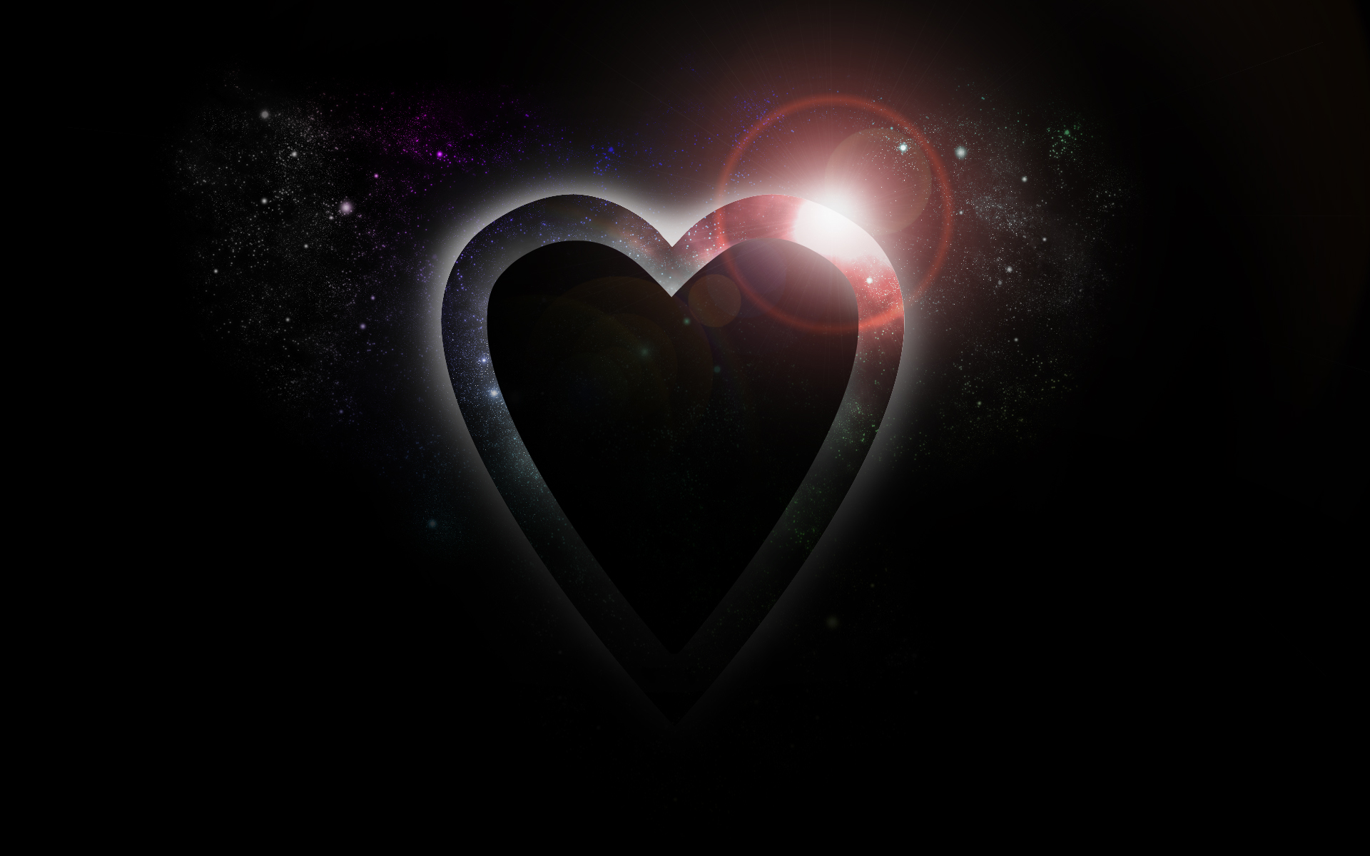 Wallpapers Digital Art Space - Universe Love in space