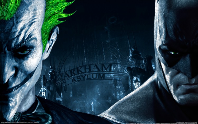 Fonds d'cran Jeux Vido Batman Arkham Asylum batman et joker