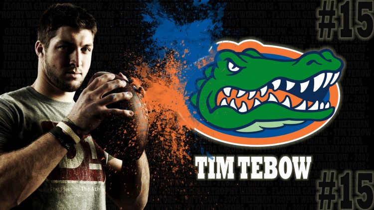 Wallpapers Sports - Leisures American Football Tim Tebow, ancien quaterback des Florida Gators, gagnant du Heisman Trophy en 2007