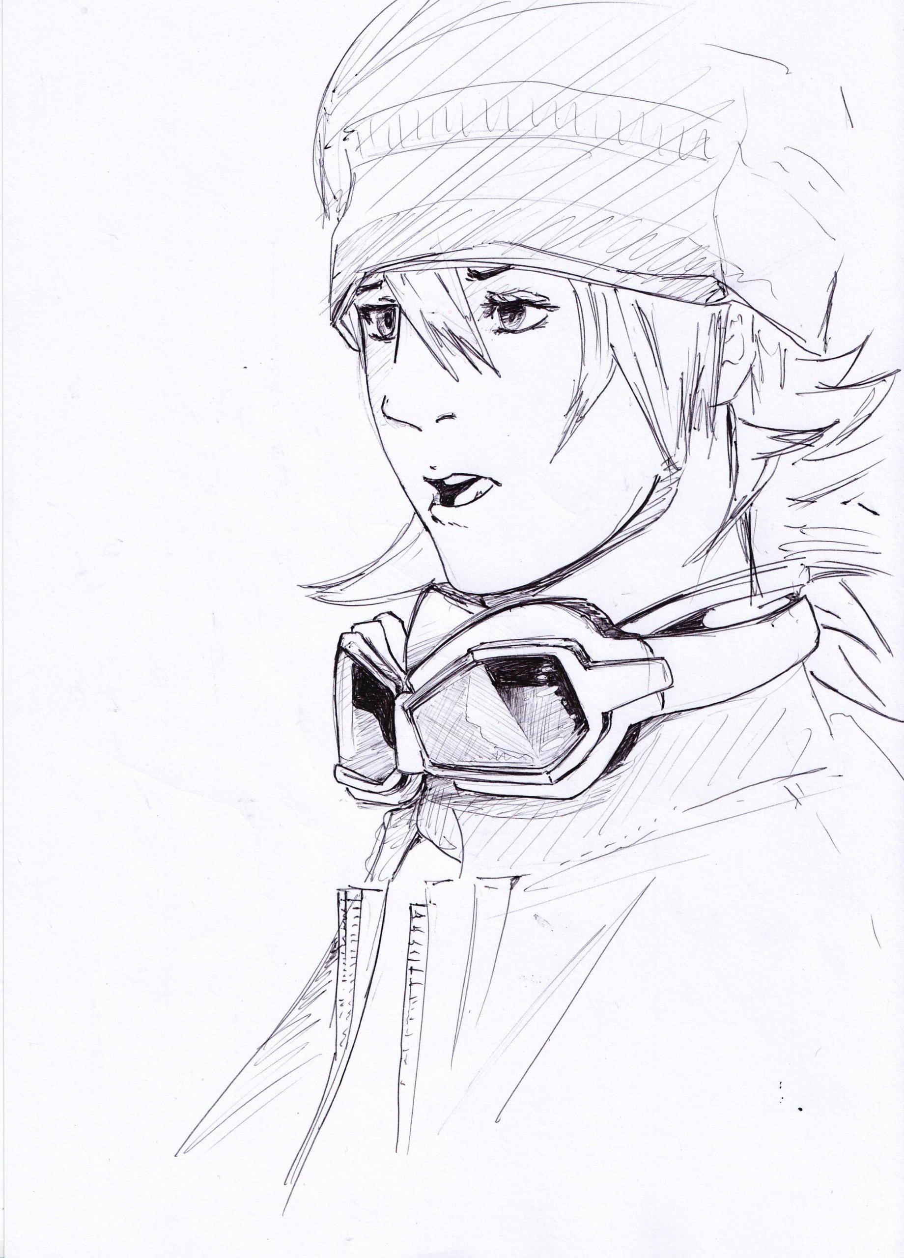 Wallpapers Art - Pencil Manga - Air Gear Mikane