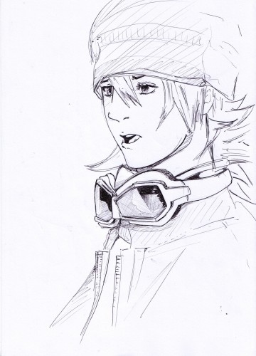 Wallpapers Art - Pencil Manga - Air Gear Mikane