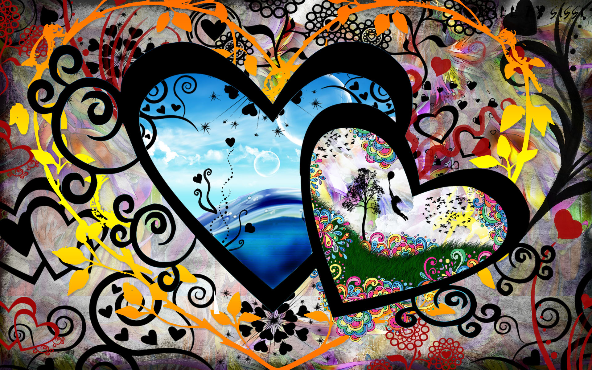 Wallpapers Digital Art Love - Friendship love