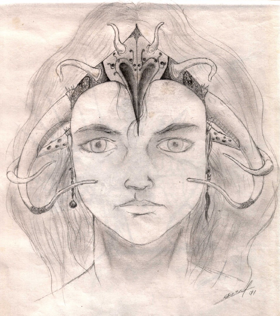 Fonds d'cran Art - Crayon Fantasy - Personnages agel la princesse