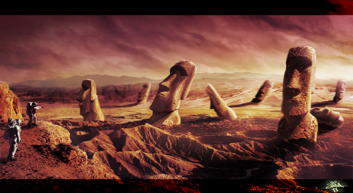 Wallpapers Digital Art Science-Fiction - Robots Mars