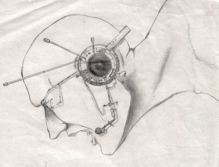 Fonds d'cran Art - Crayon Science-Fiction - Robots le dj du futur