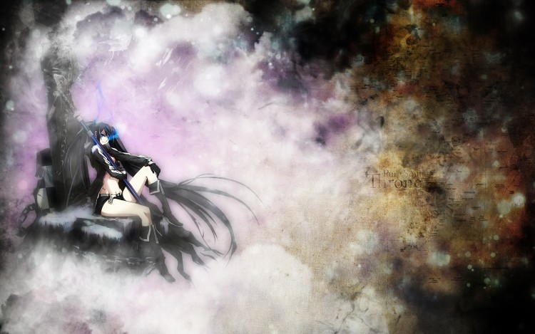 Fonds d'cran Manga Black Rock Shooter Pure Soul Throne