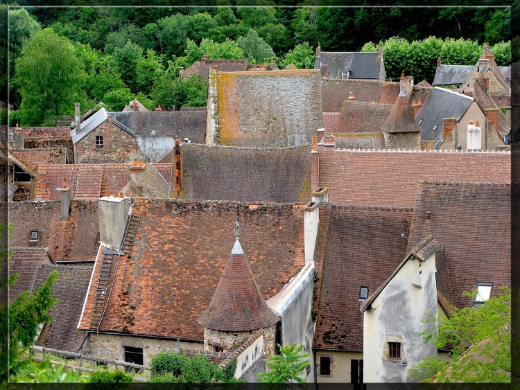 Fonds d'cran Constructions et architecture Toits - Murs - Cltures Hrisson (Allier)