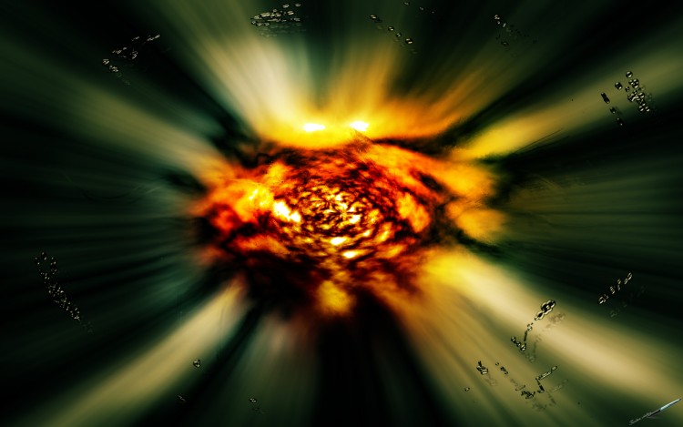 Wallpapers Digital Art Space - Universe Explosive particule